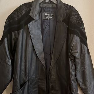 Vintage MarcoMorani  Milano-New York,Trench Coat leather,no belt,size XL